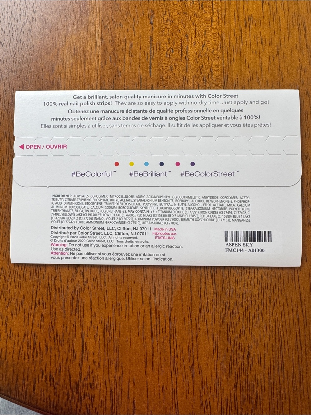 Color Street Light Blue Nail Polish Strips - 16 Long-Lasting Strips - Picture 3 of 5